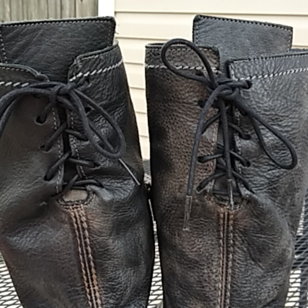 Bed Stu women's boots size 8.5 w/ back lace up dark fairy goth
